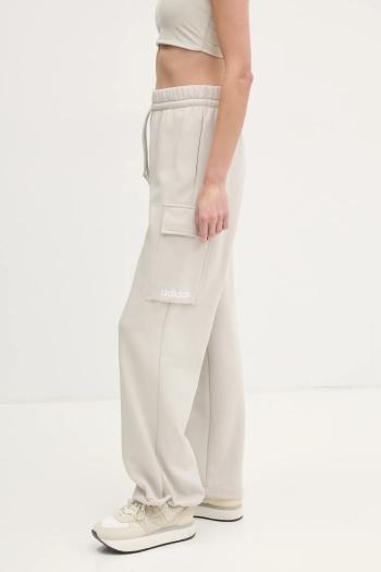 Tepláky adidas Essentials Linear béžová farba, jednofarebné, JC5707