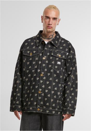Southpole Bleched AOP Denim Jacket raw black - S