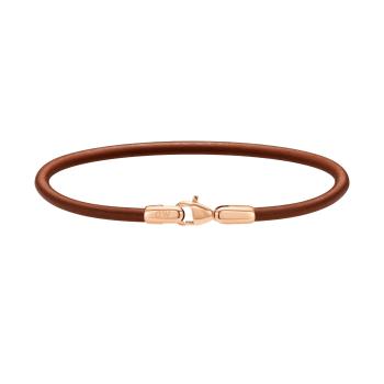 Daniel Wellington Slušivý hnedý kožený náramok St Mawes Perfect Pair DW9980051 20,5 cm