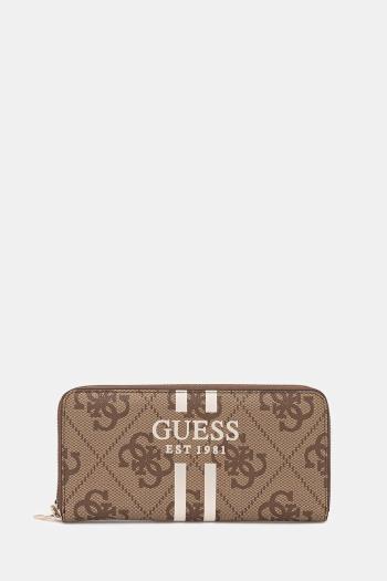 Peňaženka Guess LAUREL dámska, béžová farba, SWOS74 59146