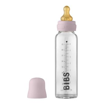 BIBS Baby Bottle sklenená fľaša Dusky Lilac 225 ml