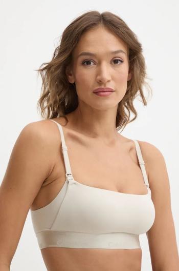 Kojenecká podprsenka Calvin Klein Underwear béžová farba, jednofarebný, 000QF8008E