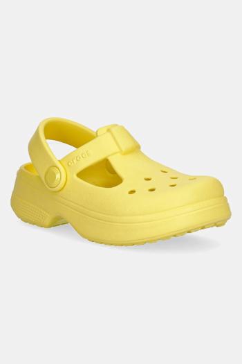 Sandále Crocs CLASSIC MARY JANE CLOG žltá farba, 210616