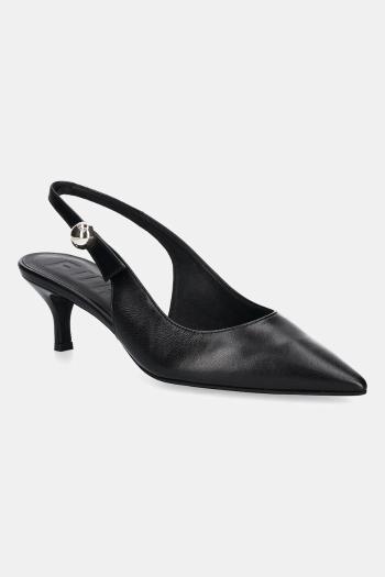 Kožené lodičky Furla Sfera Slingback čierna farba, YJ07SFE X30000 O6000