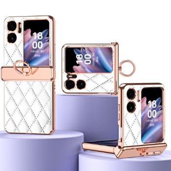 LATTICE RING Ochranný obal s držiakom OPPO Find N2 Flip biely