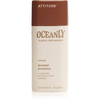 Attitude Oceanly Plastic Free Makeup tuhý bronzujúci prípravok odtieň Coffee 8.5 g