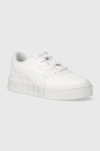 Detské tenisky Puma Cali Court Lth PS biela farba