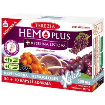 TEREZIA Hemoplus + Kyselina listová 50+10 kapsúl ZADARMO