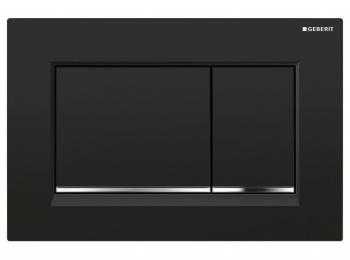 GEBERIT SIGMA30 ovládací tlačítko, černá lesk/chrom lesk 115.883.KM.1