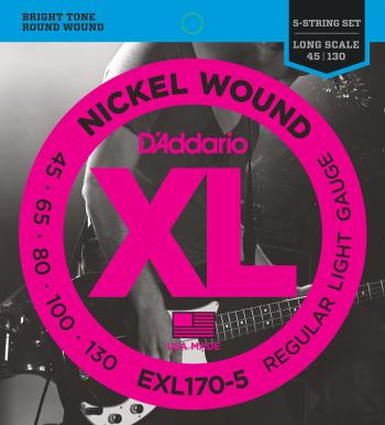 D'Addario EXL170-5 Struny pre 5-strunovú basgitaru