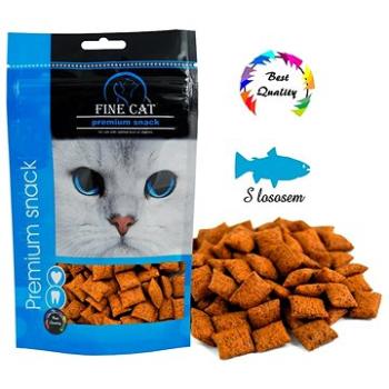 FINE CAT Plnené vankúšiky S LOSOSOM 80 g (8595657303106)