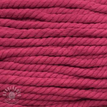 Bavlněná šňůra kroucená 12 mm fuchsia