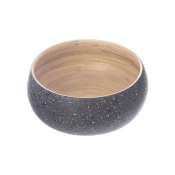 Orion Servírovací miska točený bambus šedá pr. 14 cm, 14 cm