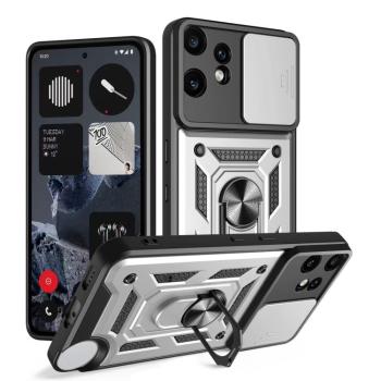 RING CAMERA Kryt s držiakom pre CMF Phone 2 Pro strieborný