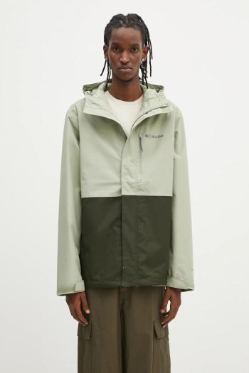 Turistická bunda Columbia Hikebound zelená farba, 2089341