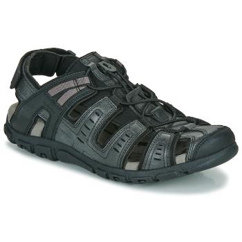 Geox  UOMO SANDAL STRADA  Sandále Čierna