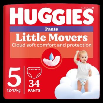 HUGGIES® Little Movers Pants 5, 34 ks