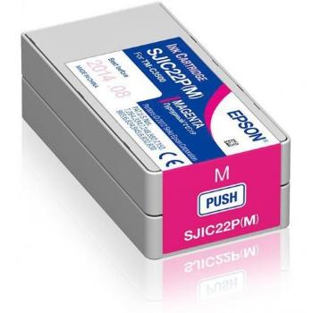 Epson SJIC22P(M) C33S020603 pre ColorWorks, purpurová (magenta) originálna cartridge