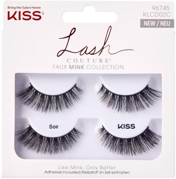 Ragasztható műszempilla KISS Lash Couture Faux Mink Double 02