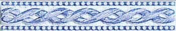Listela Fineza Ricordi bleu 4x20 cm lesk RICLIFIB