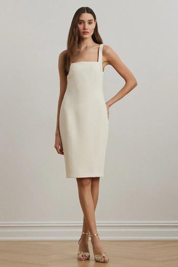 Šaty Lauren Ralph Lauren béžová farba, mini, priliehavá, 253963610