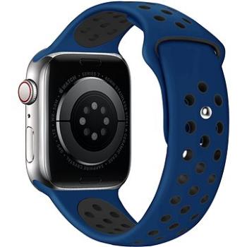 Eternico Sporty na Apple Watch 42 mm/44 mm/45 mm  Solid Black and Blue (AET-AWSP-BlBl-42)