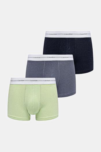 Boxerky Calvin Klein Underwear 3-pak pánske, tyrkysová farba, LV00NB4263