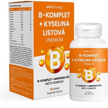 MOVit B-Komplet + Kyselina listová PREMIUM, 90 tabliet (8594202100436)