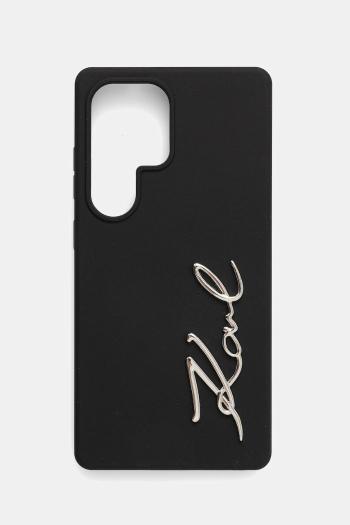 Puzdro na mobil Karl Lagerfeld Samsung Galaxy S25 Ultra čierna farba, KLHCS25LSCMSMVK