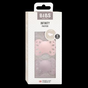 BIBS Anatomické silikónové cumlíky Infinity, veľkosť 2, Blossom / Dusky Lilac 2 ks