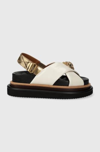 Kožené sandále Kurt Geiger London Orson Cross Strap Sandal dámske, biela farba, na platforme, 9992241109