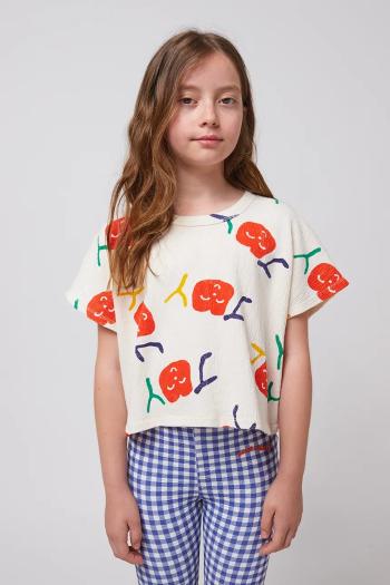 Detské tričko Bobo Choses Smiling biela farba, 125AC021