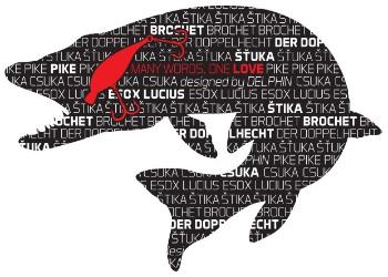 Delphin nálepka šťuka séria words