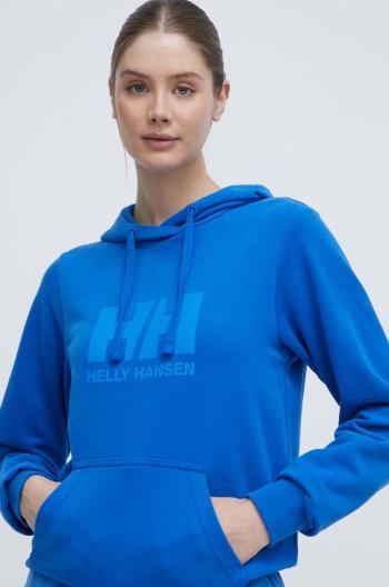 Bavlnená mikina Helly Hansen HH LOGO 2.0 dámska, s kapucňou, s potlačou, 34460