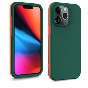 DUAL COLOUR Odolný kryt Apple iPhone 13 Pro Max zelený