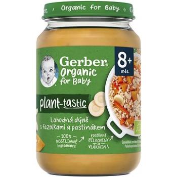 GERBER Organic 100 % rastlinný príkrm lahodná tekvica s fazuľkami a paštrnákom 190 g (7613287939340)