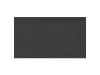 Sprchová vanička obdĺžniková Ravak Sandstone Pro 160x90 cm liaty mramor čierna XA03S743010