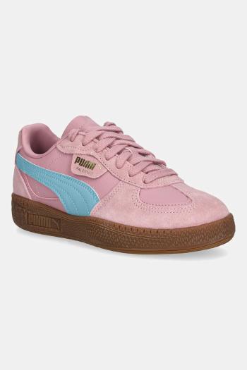 Detské kožené tenisky Puma Palermo Moda Jr ružová farba, 398855