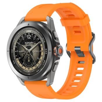 SILICONE Vymeniteľný remienok pre Xiaomi Watch S4 Sport oranžový