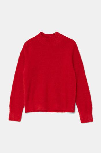 Detský sveter United Colors of Benetton červená farba, 19BAC200I