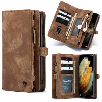 WALLET Ochranný kryt s peňaženkou 2v1 pre Samsung Galaxy S21 Plus 5G hnedý