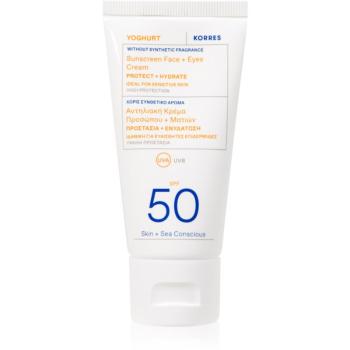 Korres Yoghurt ochranný krém na tvár a očné okolie SPF 50 50 ml