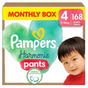 PAMPERS Harmónia pants plienky S4 168 kusov