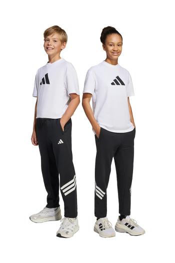 Detské tepláky adidas čierna farba, s potlačou, JJ4808