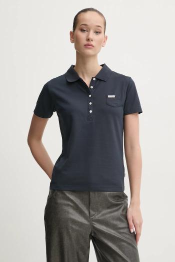 Polo tričko Guess Jeans dámske, tmavomodrá farba, W5RP47 KARS2