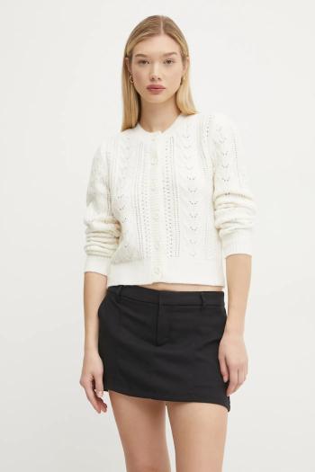 Kardigán Hollister Co. dámsky, béžová farba, teplý, KI350-4253