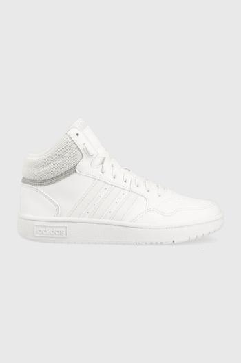 Tenisky adidas Originals HOOPS MID 3. K biela farba