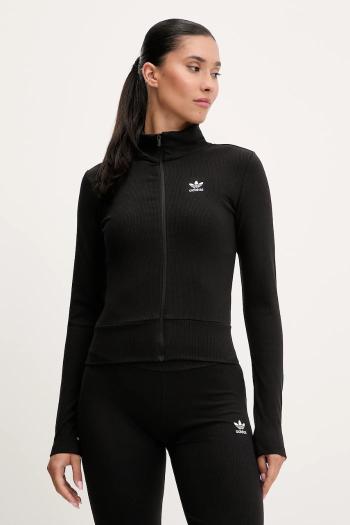 Mikina adidas Originals Essential čierna farba, s nášivkou, JD5905