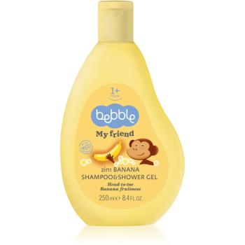 Bebble Banana Shampoo & Shower Gel sampon és tusfürdő gél 2 in 1 gyermekeknek 1+ 250 ml