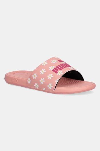 Detské šľapky Puma Cool Cat 2.0 Daisies oranžová farba, 400905